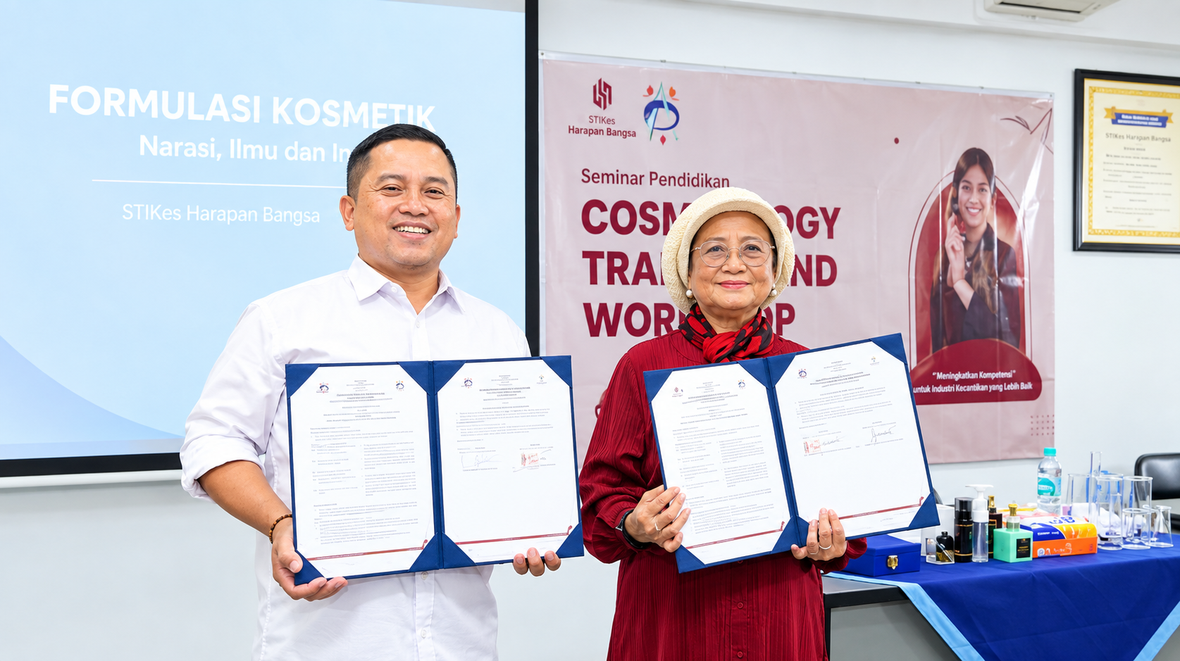 Kerja Sama Universitas Harkat Negeri dan PT Budi Andhika Group: dari MoU hingga Workshop Kosmetik